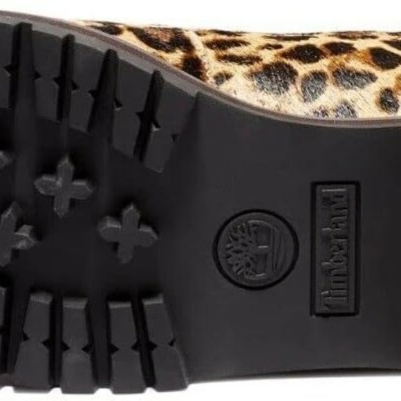 Timberland London Square Women's 6-inch Leopard Lace up Leather Boots - Picture 5 of 6